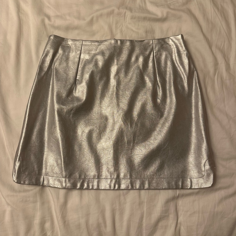 Silver Zara Mini Skirt